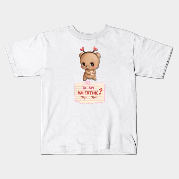 Be My Valentin? Kids T-Shirt by Anatoliy Smirnov